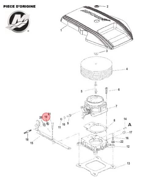 BK-8267139 - Ecrou Mercruiser 8267139