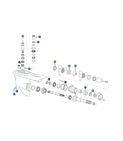 REC925258 - Joint torique embase Volvo Penta DP 925258