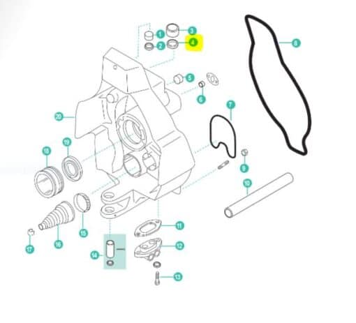 Joint huile transom Mercruiser 8M2005029  Pour Alpha one Gen 2