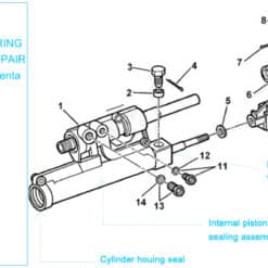 KIT JOINTS VERIN DIRECTION VOLVO PENTA SX-A , SX-M , DPS.