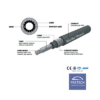 PRE53017 - CABLE MERCURY GEN II TYPE CC189 - 17" - 5.20M